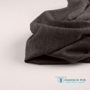 Preview: (Dickerer) Bio Wolljersey - Smoke-Cino